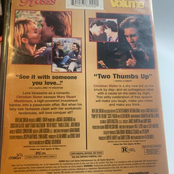 Bed of Roses & Pump Up the Volume Double Feature - DVD - Christian Slater. - Picture 4 of 4